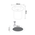 ^LED ROUND COB INGROUND SPOT LUMINAIRE 7W 450LM 3000K 45° 230V AC IP67 RA80 30000hrs - ledmania.gr