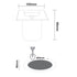 ^LED SQUARE COB INGROUND SPOT LUMINAIRE 7W 450LM 3000K 45° 230V AC IP67 RA80 30.000hrs