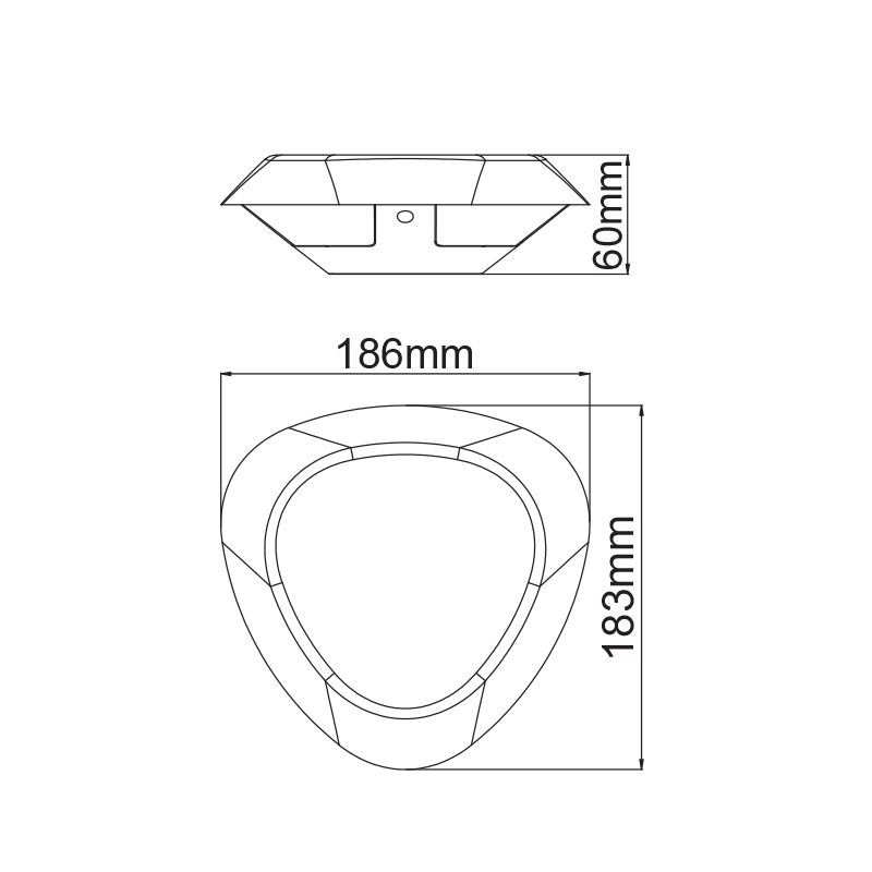 ^LED SMD WALL LUMINAIRE 7W 520LM 330° 230V AC 3.000K DARK GREY CRI80 IP54 30.000HRS - ledmania.gr