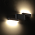 ^LED SMD WALL LUMINAIRE 9W 480LM 110° 230V AC 3.000K DARK GREY CRI80 IP54 30.000HRS - ledmania.gr