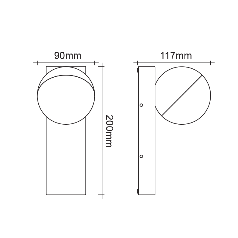 ^LED SMD WALL LUMINAIRE 10W 580LM 110° 230V AC 3.000K DARK GREY CRI80 IP54 30.000HRS - ledmania.gr