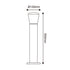 ^E27 POST LUMINAIRE 230V AC DARK GREY IP54 MAX.40W - ledmania.gr