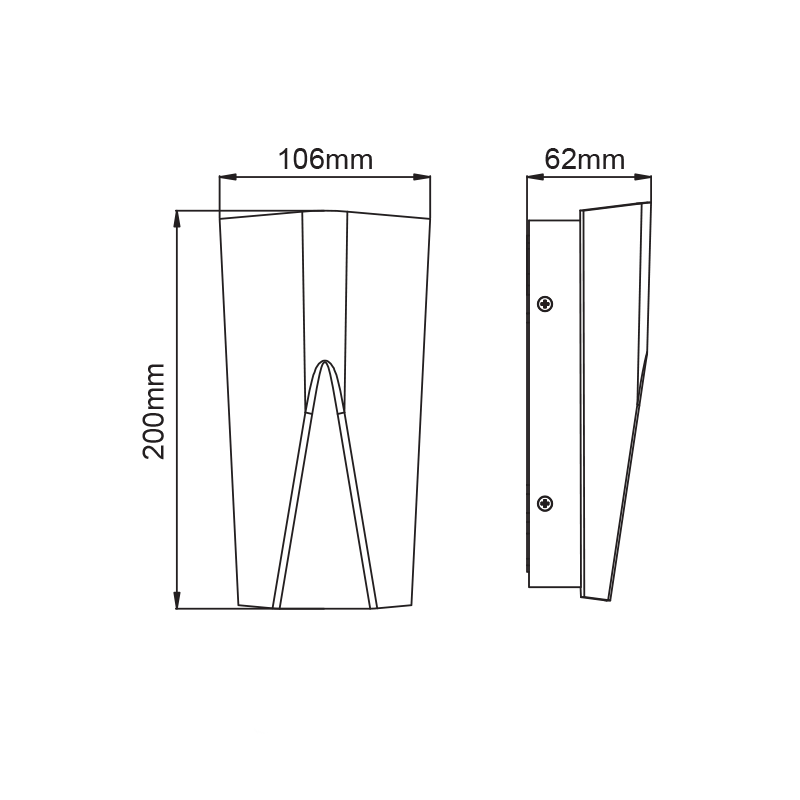 LED SMD WALL LUMINAIRE 11W 370LM 140° 230V AC 3.000K DARK GREY CRI80 IP65 30.000HRS - ledmania.gr