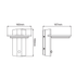 ^LED SMD WALL LUMINAIRE 13W 780LM 145° 230V AC 3.000K DARK GREY CRI80 IP65 30.000HRS