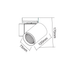 SAND WHITE LED TRACK LUMINAIRE 20W 4000K 1-PHASE 38° 2400LM 230V AC Ra80 5YRS - ledmania.gr