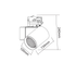SAND BLACK LED TRACK LUMINAIRE 40W 3000K 3-PHASE 38° 4200LM 230V AC Ra80 5YRS - ledmania.gr