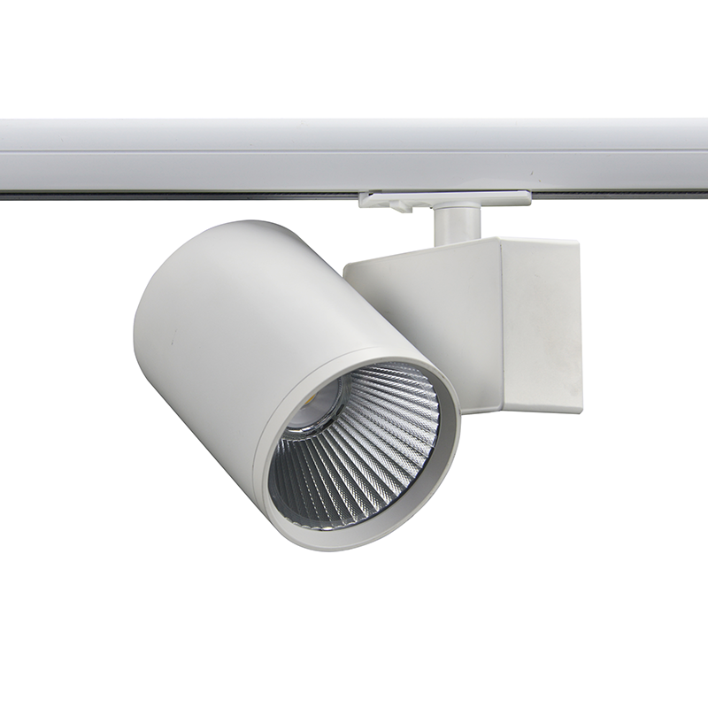 SAND WHITE LED TRACK LUMINAIRE 40W 4000K 1-PHASE 38° 4600LM 230V AC Ra80 5YRS - ledmania.gr