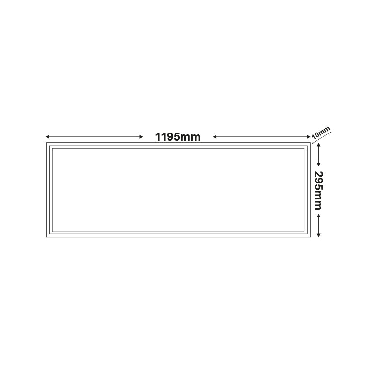 Υ/Κ  LED PANEL 36W 295X1195X50mm 3000K 3100Lm 230V AC Ra80