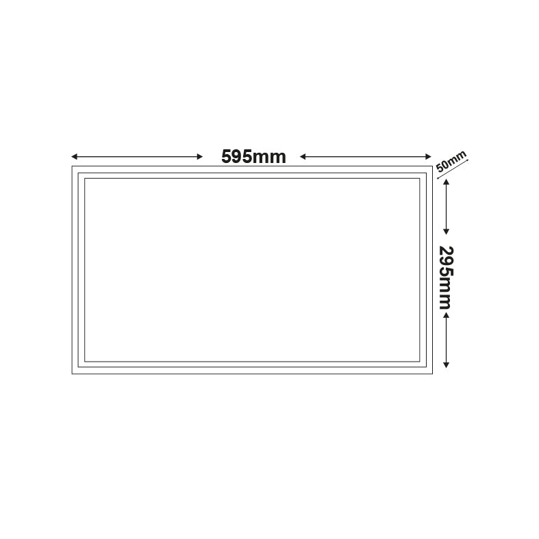 Υ/Κ LED PANEL 24W 295X595X50mm 6000K 2130Lm 230V AC Ra80
