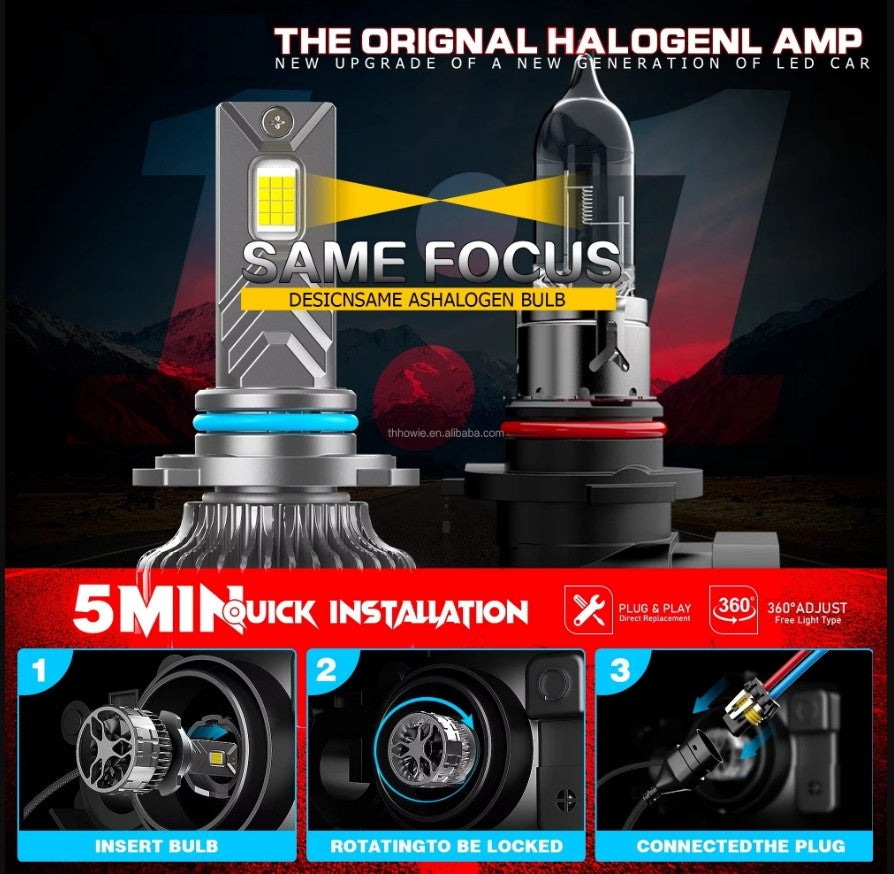 H7 Canbus Led Headlight 240W 24000LM Υψηλής Φωτεινότητας Λάμπα Led Αυτοκινήτου 6500K 9-32V-Ψυχρο Λευκό-Σετ 2τεμ - ledmania.gr