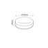 LED PC WHITE CEILING LUMINAIRE 230V AC IP66 12W 1070lm 4000K 180° Ra80