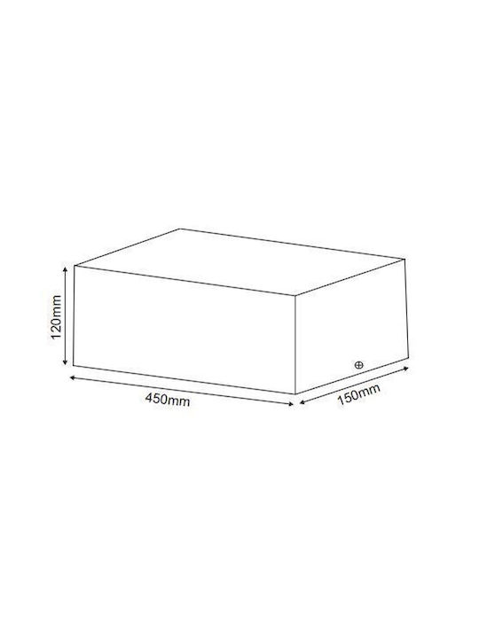 ^  ΣΠΟΤ ΟΡΟΦΗΣ AR111 ΤΡΙΠΛΟ ΜΑΥΡΟ 150x450x120 - ledmania.gr