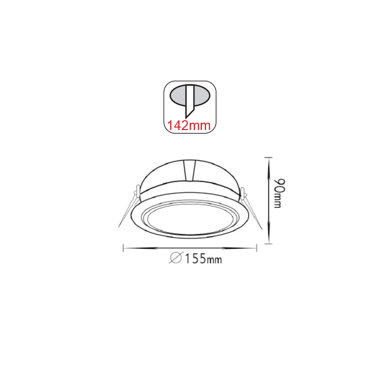 ΣΠΟΤ ΝΙΚΕΛ ΜΑΤ AR111 - ledmania.gr