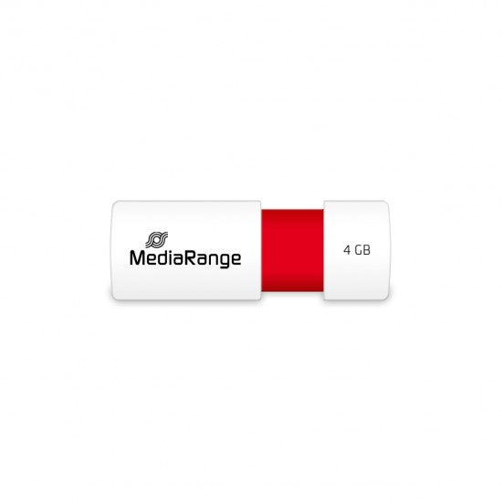 MediaRange USB 2.0 Flash Drive Color Edition 4GB (Red) (MR970) - ledmania.gr