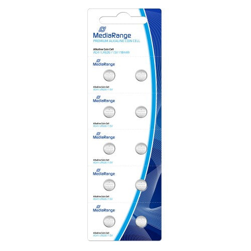 Αλκαλική Μπαταρία MediaRange Premium Coin Cells AG4 1.5V (LR626) (10 Pack) - ledmania.gr