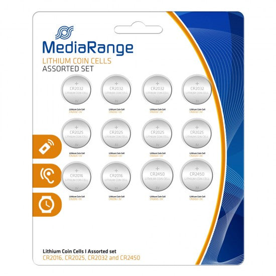 Μπαταρία Λιθίου MediaRange Coin Cells Assorted Set (12 Pack) - ledmania.gr