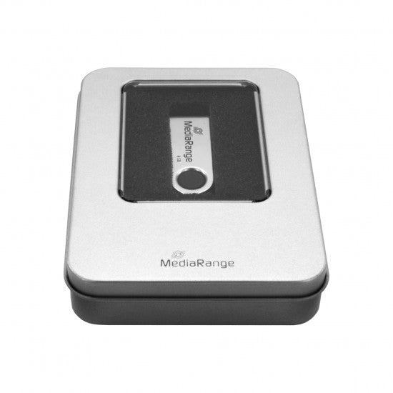 MediaRange Aluminum storage box, for USB flash drives, silver (MRBOX901) - ledmania.gr