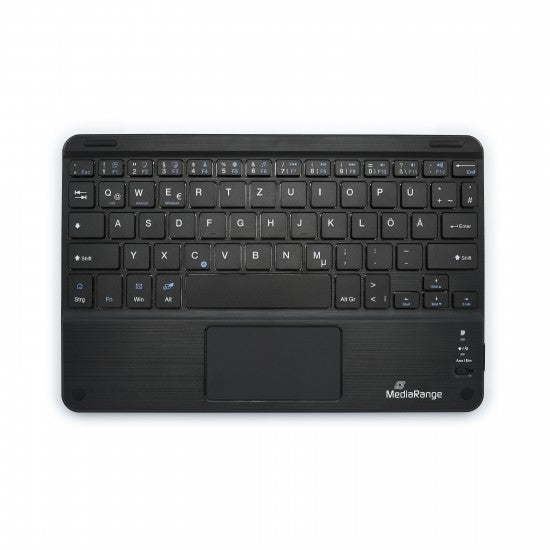 MediaRange Compact-sized Bluetooth Keyboard with 78 ultraflat keys and touchpad (Black) (MROS130-GR) - ledmania.gr