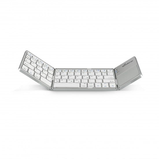 MediaRange Foldable and Rechargeable Bluetooth keyboard 64 keys with touchpad Silver (MROS133-GR) - ledmania.gr