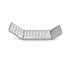 MediaRange Foldable and Rechargeable Bluetooth keyboard 64 keys with touchpad Silver (MROS133-GR) - ledmania.gr