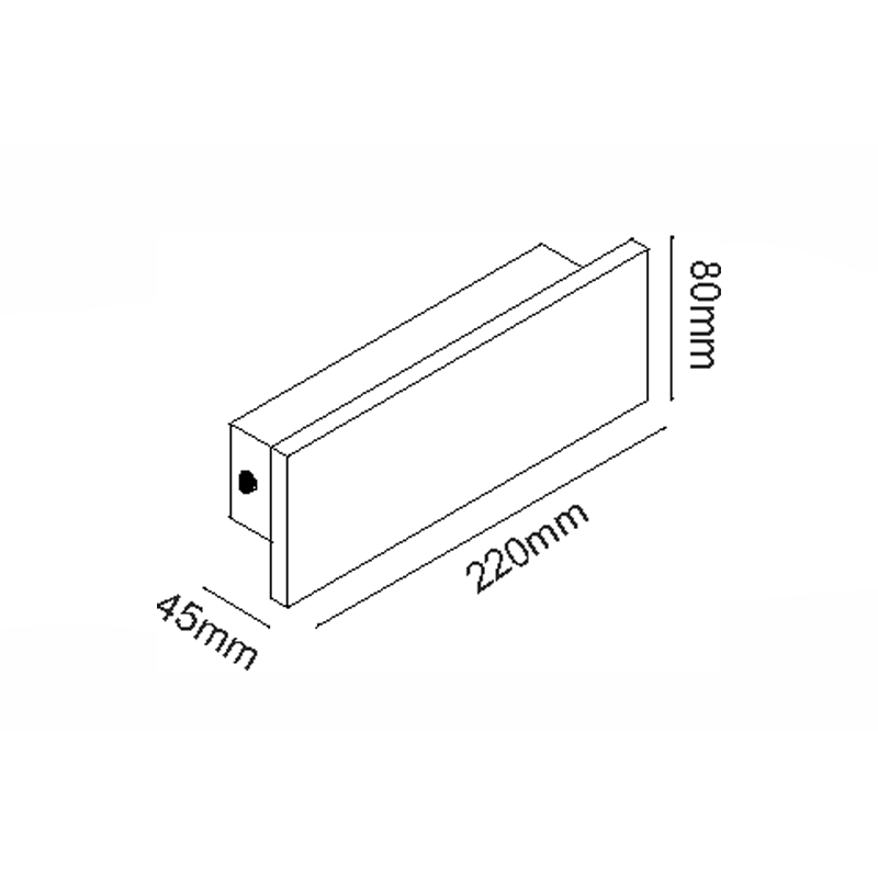 ^ΕΠΙΤΟΙΧΟ ΓΡΑΜΜΙΚΟ ΦΩΤΙΣΤΙΚΟ LED SMD 8W 540LM 230V AC 3000K RA80 IP65 30.000HRS ΛΕΥΚΟ ΤΣΙΜΕΝΤΟ - ledmania.gr
