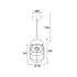 ^ΚΡΕΜΑΣΤΟ Φ/Σ 1ΧΕ27 ΚΟΚΚΙΝΟ ΤΣΙΜΕΝΤΟ+ΜΑΥΡΟ ΜΕΤΑΛΛΟ D16XH120CM EPOQUE - ledmania.gr