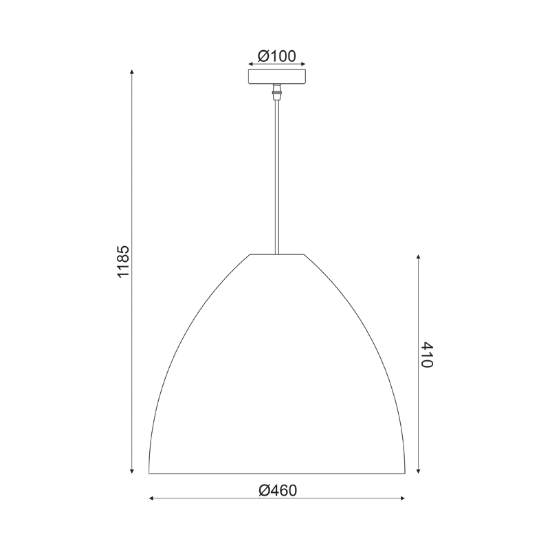 ΚΡΕΜΑΣΤΟ Φ/Σ 1ΧΕ27 ΚΑΦΕ ΚΑΛΑΜΙ Φ45ΧH119CM OIA - ledmania.gr