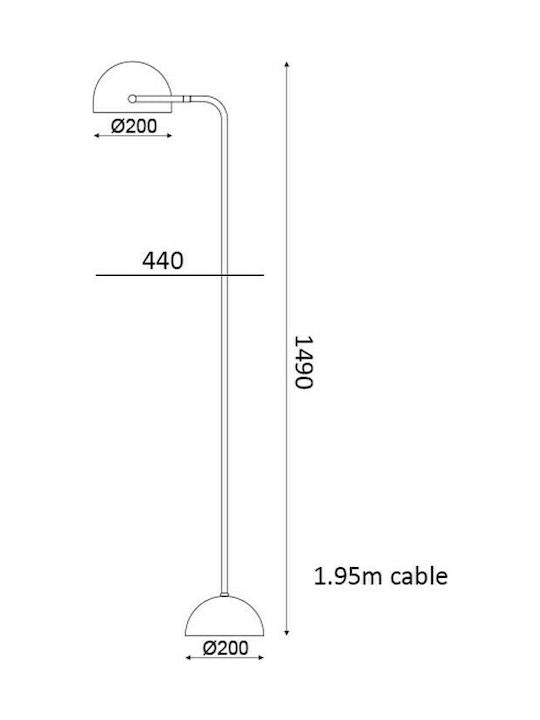 ΕΠΙΔΑΠΕΔΙΟ Φ/Σ 1XE27 ΜΕΤΑΛΛΙΚΟ+ΜΑΡΜΑΡΟ 24X44XH144CM - ledmania.gr