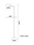 ΕΠΙΔΑΠΕΔΙΟ Φ/Σ 1XE27 ΜΕΤΑΛΛΙΚΟ+ΜΑΡΜΑΡΟ 24X44XH144CM - ledmania.gr