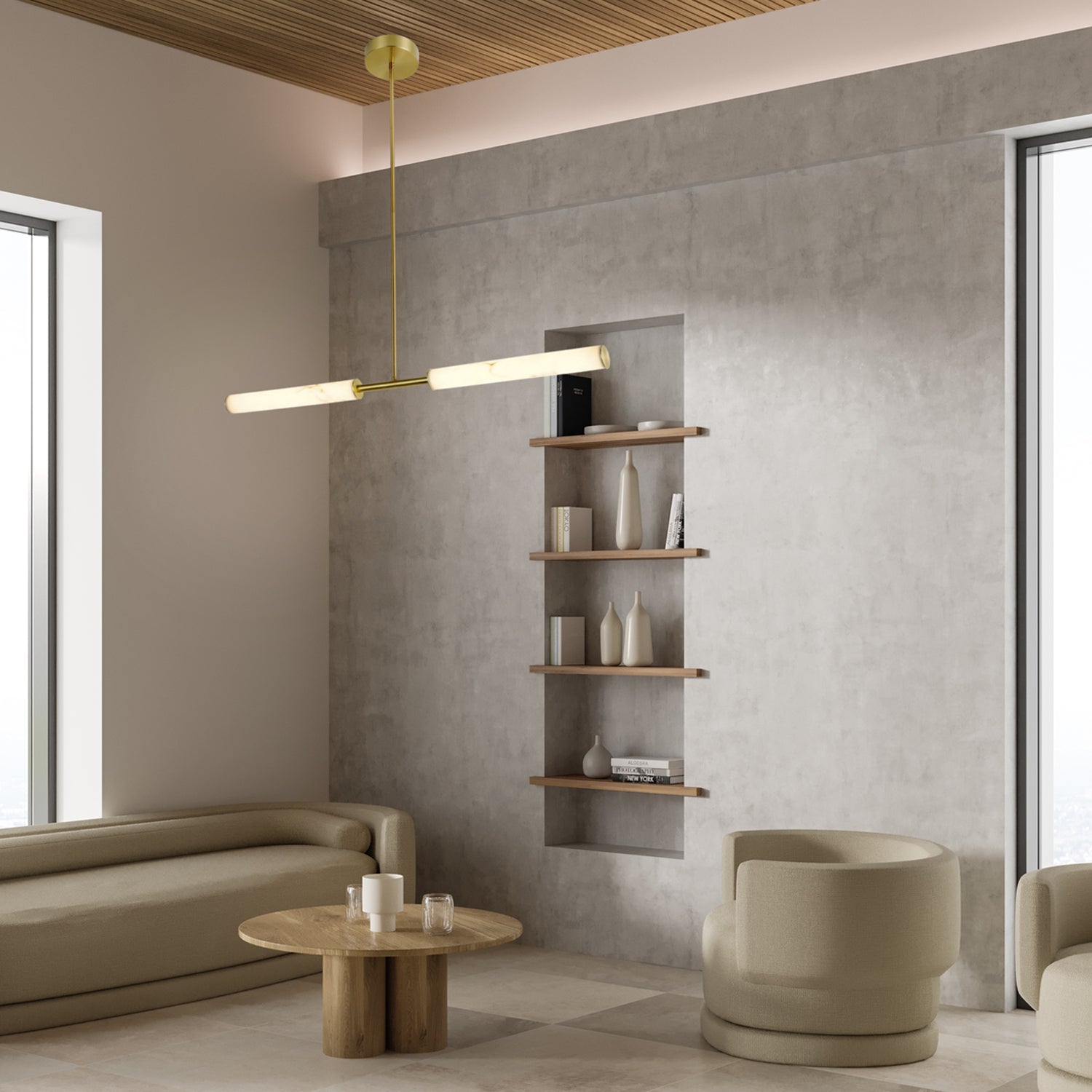 ΚΡΕΜΑΣΤΟ ΦΩΤΙΣΤΙΚΟ LED ACA ABYSS MP240109 ΛΕΥΚΟ-ΧΡΥΣΟ 20W 3000K