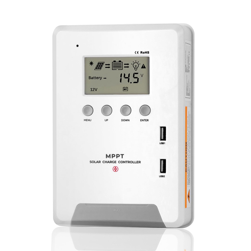 ΡΥΘΜΙΣΤΗΣ ΦΟΡΤΙΣΗΣ MPPT 30A, ΑΥΤΟΜΑΤΑ 12/24VDC + LCD ΟΘΟΝΗ - ledmania.gr