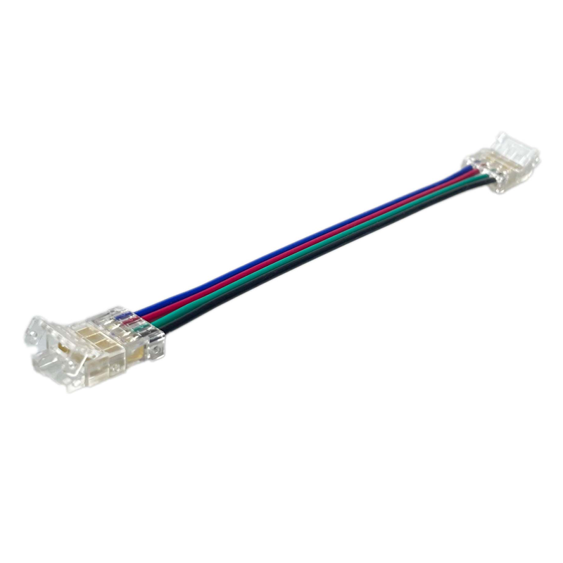 ΕΝΔΙΑΜΕΣΟΣ ΣΥΝΔΕΣΜΟΣ ΜΕ ΚΑΛΩΔΙΟ ΓΙΑ 10mm RGB COB ΛΩΡΙΔΑ LED - ledmania.gr