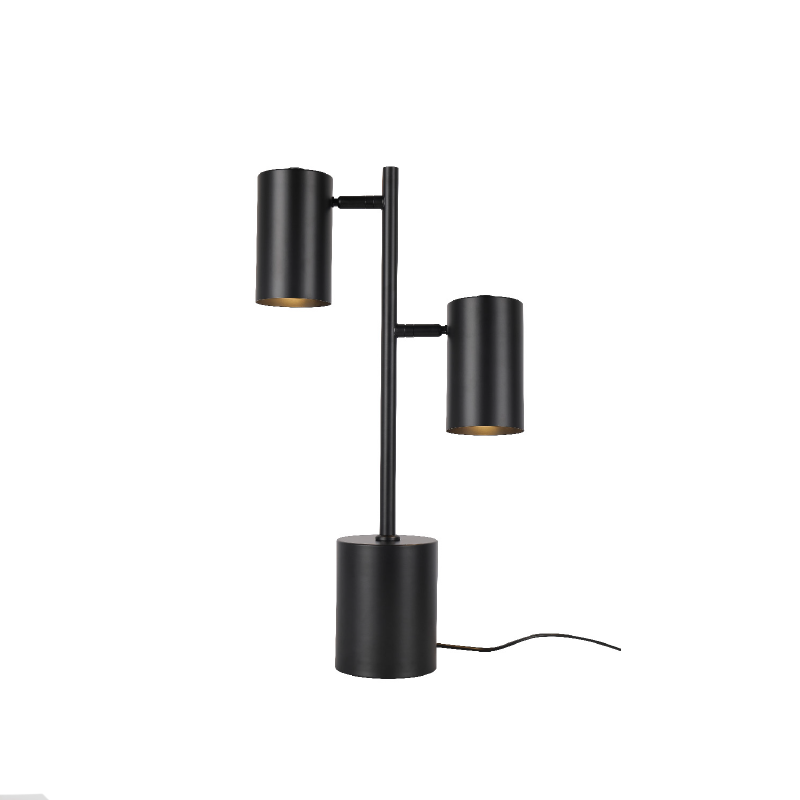 ΕΠΙΤΡΑΠΕΖΙΟ ΜΑΥΡΟ ΜΕΤΑΛΛΟ D12*H59cm 2ΧΕ27 KENNETH - ledmania.gr