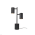 ΕΠΙΤΡΑΠΕΖΙΟ ΜΑΥΡΟ ΜΕΤΑΛΛΟ D12*H59cm 2ΧΕ27 KENNETH - ledmania.gr