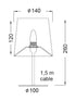 ΠΟΡΤΑΤΙΦ ΥΦΑΣΜΑ ΓΚΡΙ 1X40W E14 H28CM - ledmania.gr