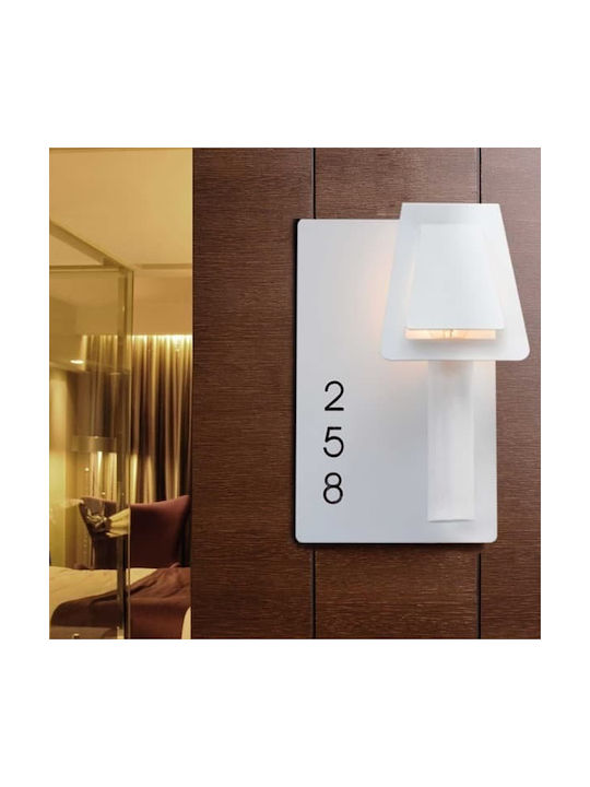 ΕΠΙΤΟΙΧΙΟ Φ/Σ 1ΧΕ14 ΜΕΤΑΛΛΙΚΟ ΛΕΥΚΟ 15Χ11ΧΗ23CM - ledmania.gr
