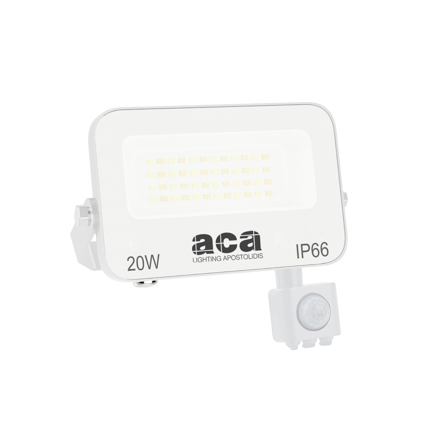 ΠΡΟΒΟΛΕΑΣ LED SMD ΛΕΥΚΟΣ ΜΕ ΑΙΣΘΗΤΗΡΑ 20W  3CCT 2000LM 185-265V RA>80 IP66 - ledmania.gr