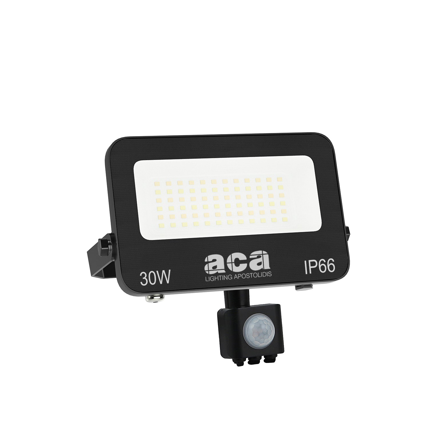 ΠΡΟΒΟΛΕΑΣ LED SMD ΜΑΥΡΟΣ ΜΕ ΑΙΣΘΗΤΗΡΑ 30W 3CCT 3000LM 185-260V RA>80 IP66 - ledmania.gr