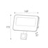 ΠΡΟΒΟΛΕΑΣ LED SMD ΜΑΥΡΟΣ ΜΕ ΑΙΣΘΗΤΗΡΑ 30W 3CCT 3000LM 185-260V RA>80 IP66 - ledmania.gr