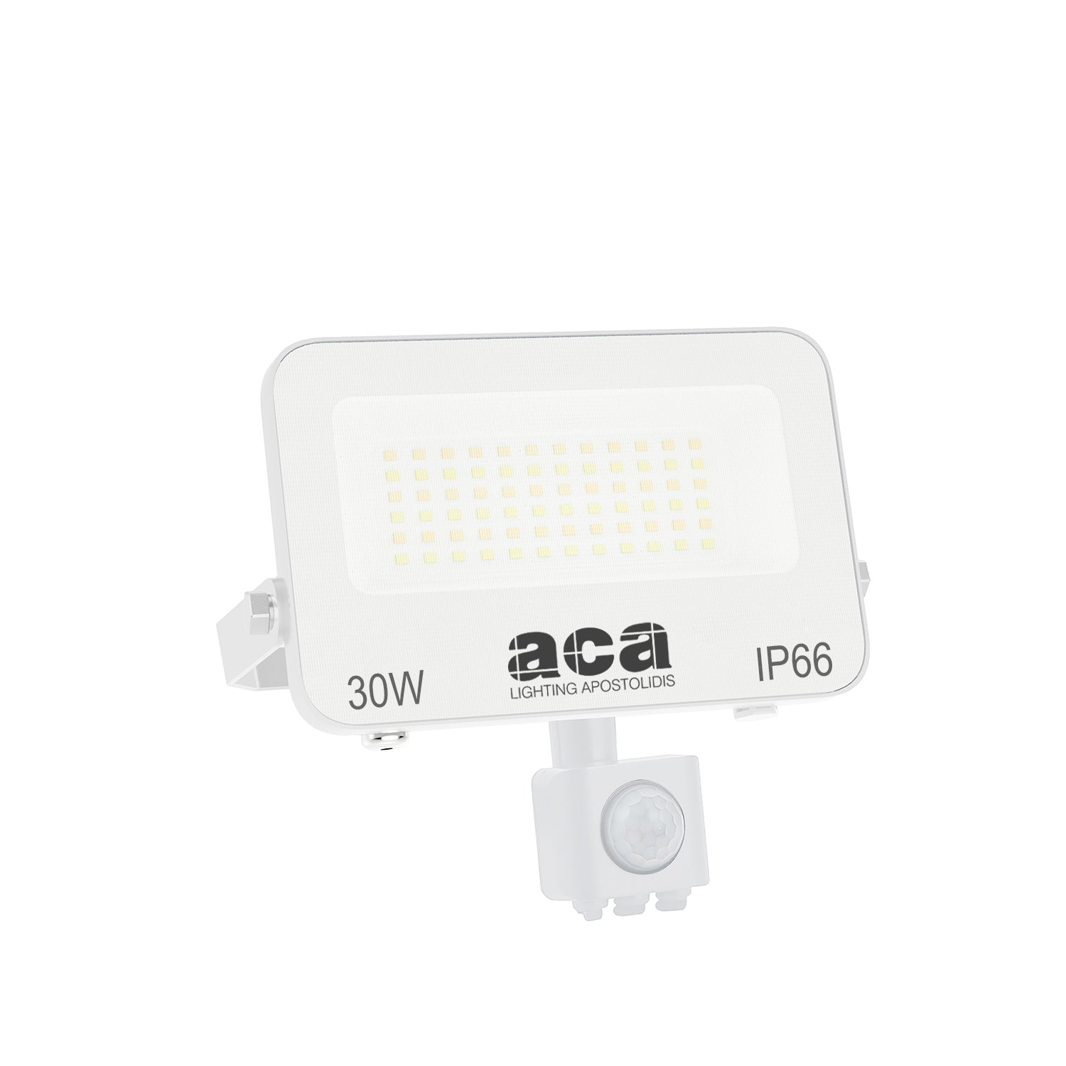 ΠΡΟΒΟΛΕΑΣ LED SMD ΛΕΥΚΟΣ ΜΕ ΑΙΣΘΗΤΗΡΑ 30W 3CCT 3000LM 185-260V RA>80 IP66 - ledmania.gr