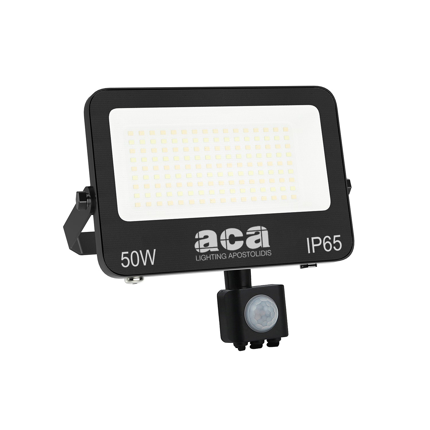 ΠΡΟΒΟΛΕΑΣ LED SMD ΜΑΥΡΟΣ  ΜΕ ΑΙΣΘΗΤΗΡΑ100W 50W 3CCT 5000LM 185-260V RA>80 IP66 - ledmania.gr