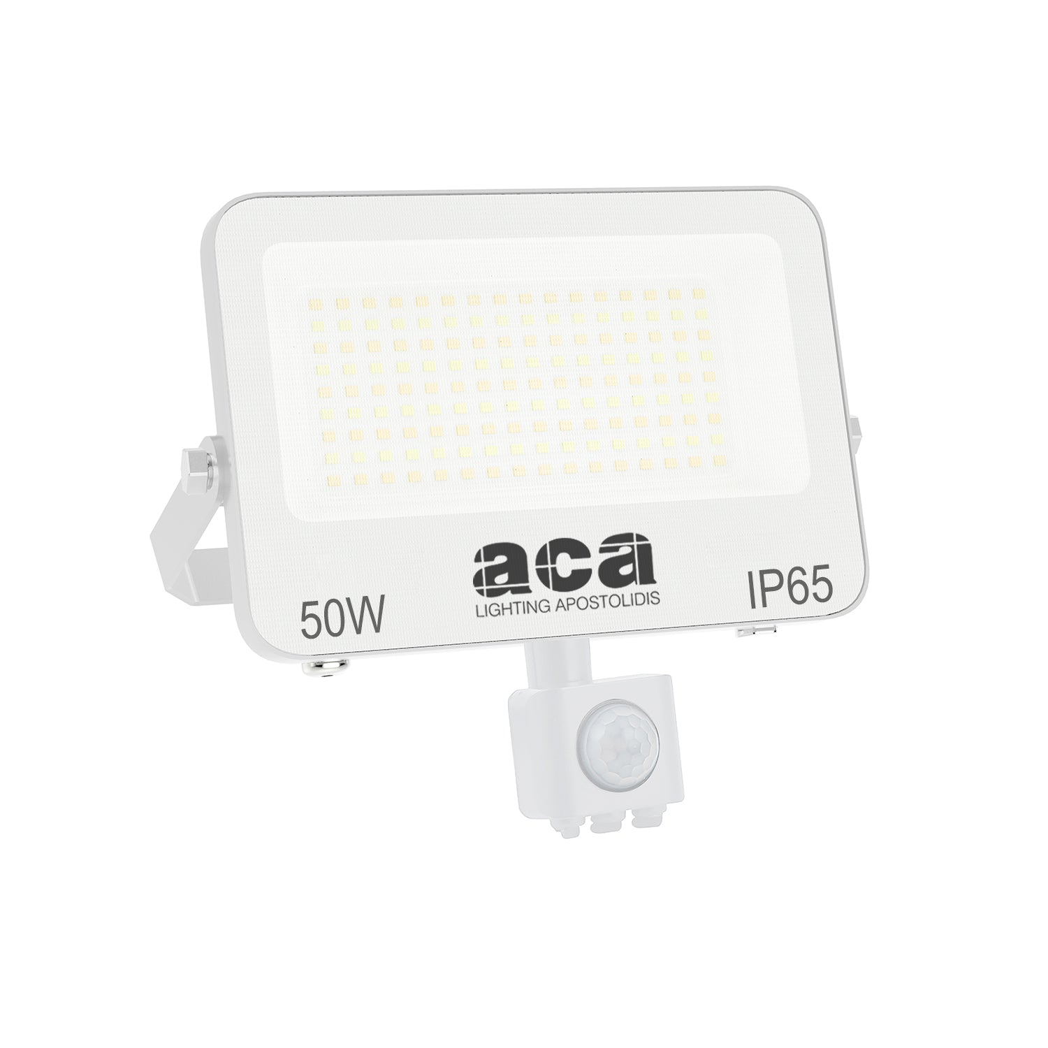 ΠΡΟΒΟΛΕΑΣ LED SMD ΛΕΥΚΟΣ ΜΕ ΑΙΣΘΗΤΗΡΑ 50W 3CCT 5000LM 185-260V RA>80 IP66 - ledmania.gr