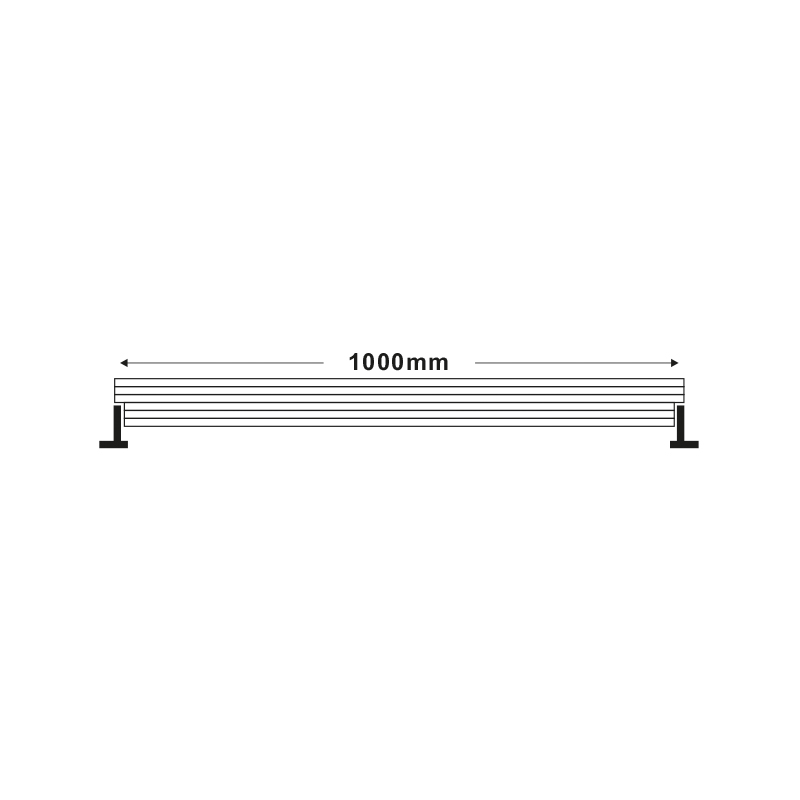 LED WALLWASHER 36W, 2520lm, 3000K,  15° x 60° 1m, IP66, 3 years warranty with fast connectors - ledmania.gr