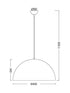 ΚΡΕΜΑΣΤΟ Φ/Σ 1XE27 ΜΕΤΑΛΛΙΚΟ ΛΕΥΚΟ Φ40cm - ledmania.gr
