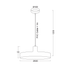 ΚΡΕΜΑΣΤΟ Φ/Σ 1ΧΕ27 ΜΕΤΑΛΛΙΚΟ ΛΕΥΚΟ Φ60ΧΗ120CM DOMENICA - ledmania.gr