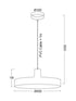 ΚΡΕΜΑΣΤΟ Φ/Σ 1ΧΕ27 ΜΕΤΑΛΛΙΚΟ ΛΕΥΚΟ Φ50ΧΗ120CM - ledmania.gr