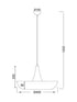 ΚΡΕΜΑΣΤΟ Φ/Σ 1ΧΕ27 ΜΕΤΑΛΛΙΚΟ ΜΑΥΡΟ Φ40ΧΗ120CM - ledmania.gr