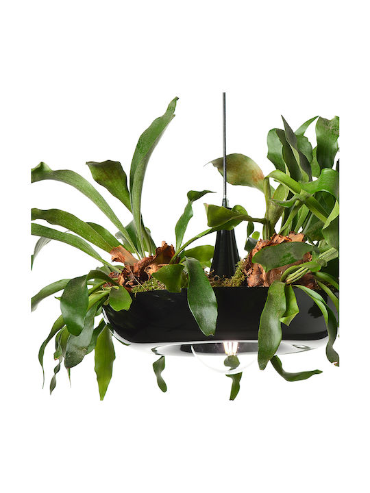 ΚΡΕΜΑΣΤΟ Φ/Σ 1ΧΕ27 ΜΕΤΑΛΛΙΚΟ ΜΑΥΡΟ Φ40ΧΗ120CM - ledmania.gr