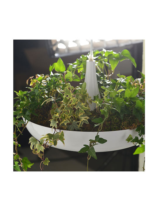 ΚΡΕΜΑΣΤΟ Φ/Σ 1ΧΕ27 ΜΕΤΑΛΛΙΚΟ ΛΕΥΚΟ Φ40ΧΗ120CM - ledmania.gr