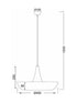 ΚΡΕΜΑΣΤΟ Φ/Σ 1ΧΕ27 ΜΕΤΑΛΛΙΚΟ ΛΕΥΚΟ Φ40ΧΗ120CM - ledmania.gr